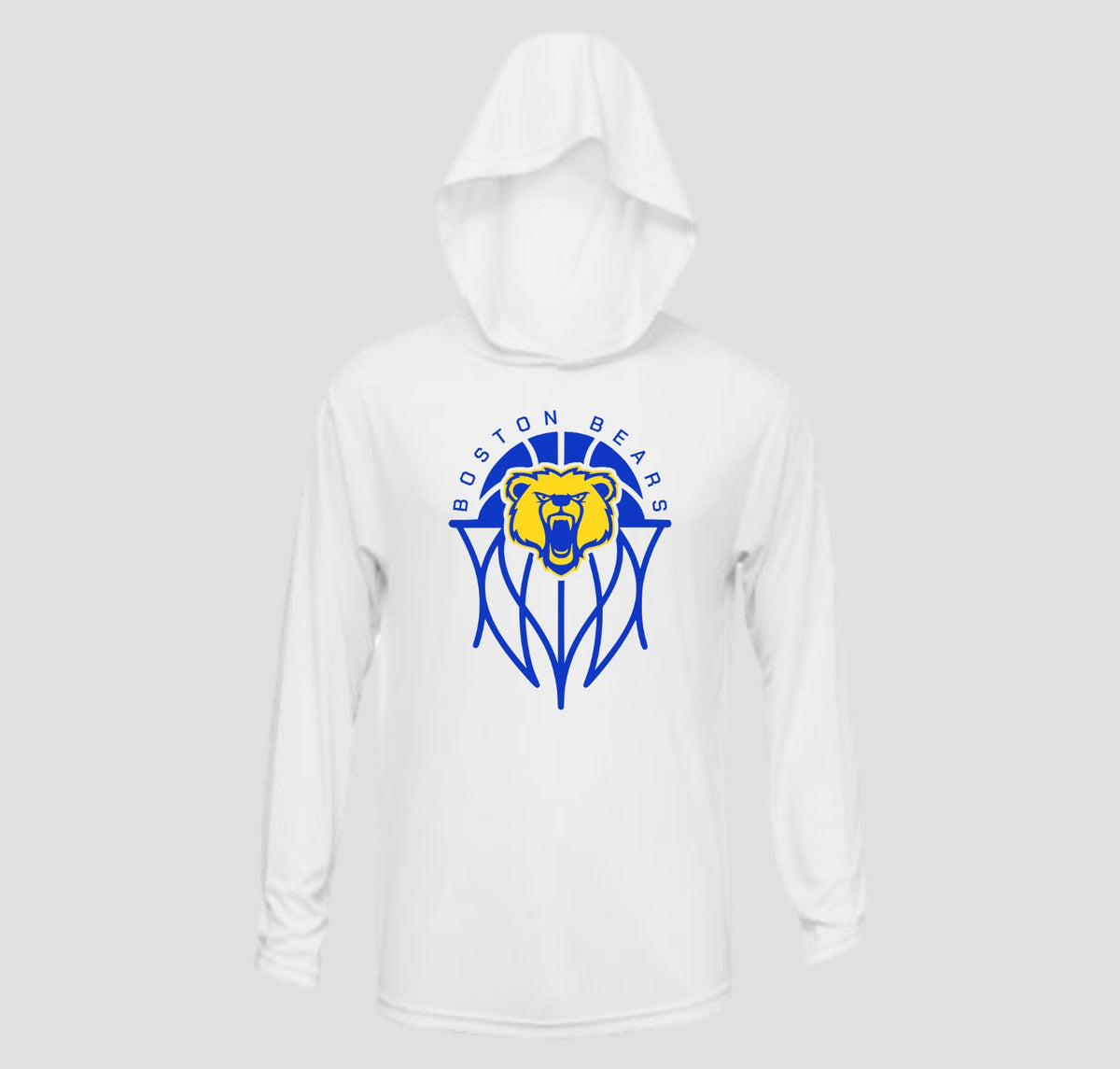 Boston Basketball Long Sleeve Hooded Performance/Shooting Shirt