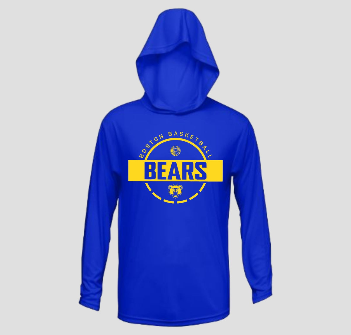 Boston Basketball Long Sleeve Hooded Performance/Shooting Shirt