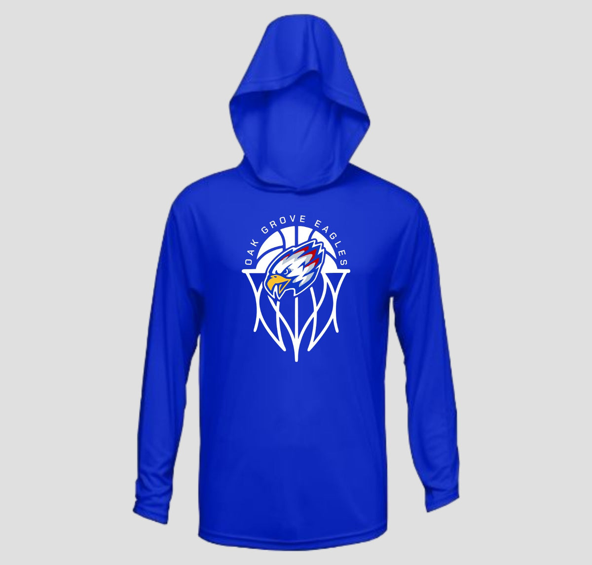 Oak Grove Basketball Long Sleeve Hooded Performance/Shooting Shirt