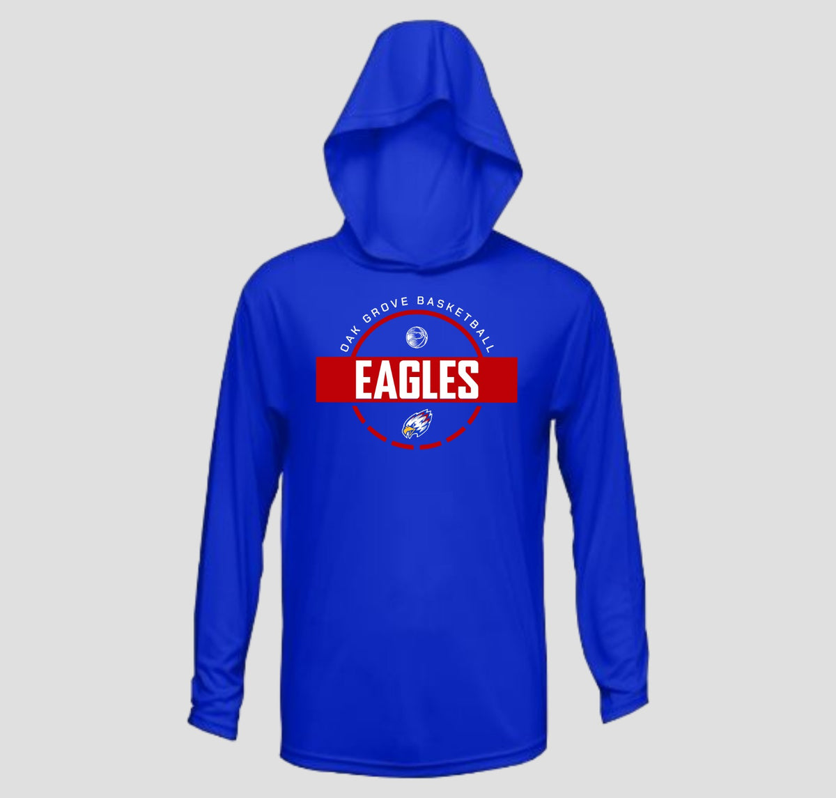 Oak Grove Basketball Long Sleeve Hooded Performance/Shooting Shirt