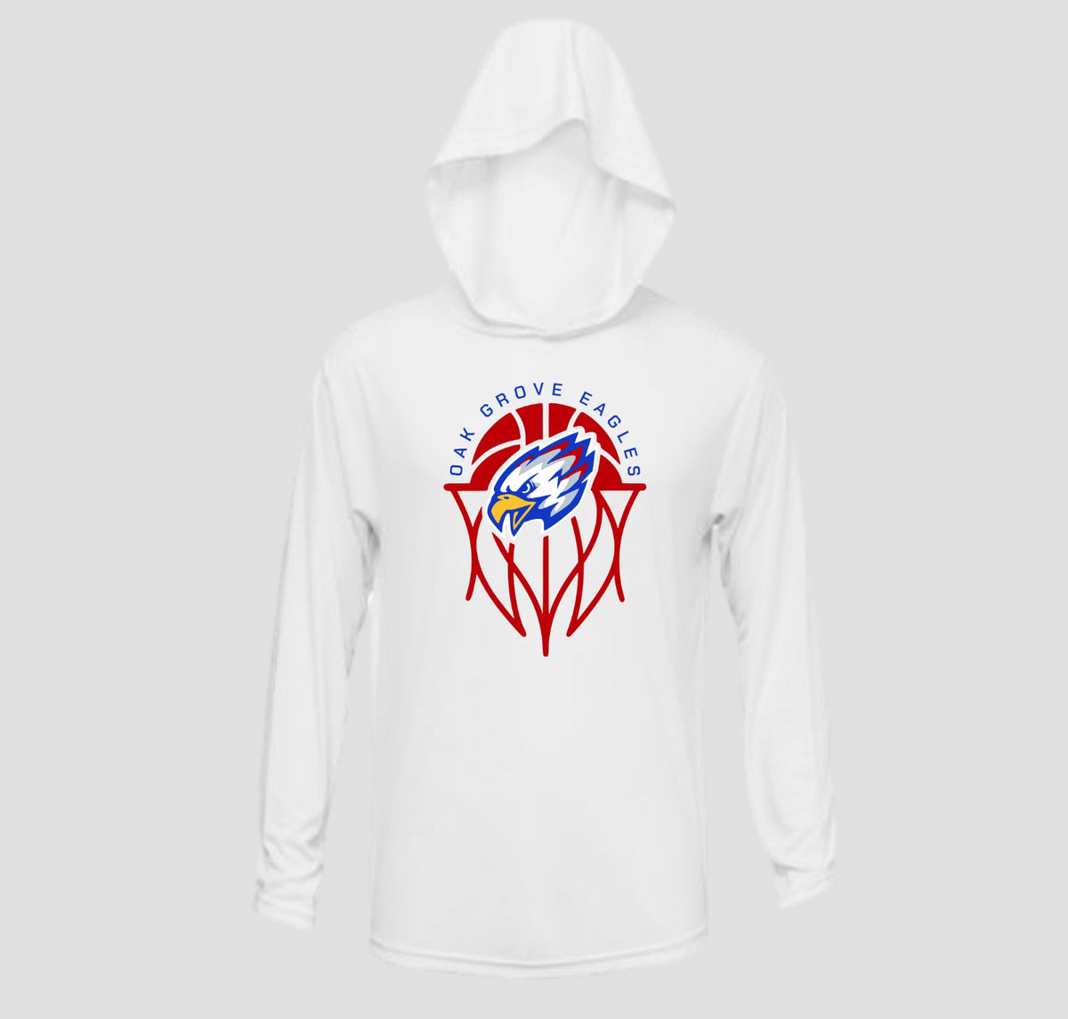 Oak Grove Basketball Long Sleeve Hooded Performance/Shooting Shirt