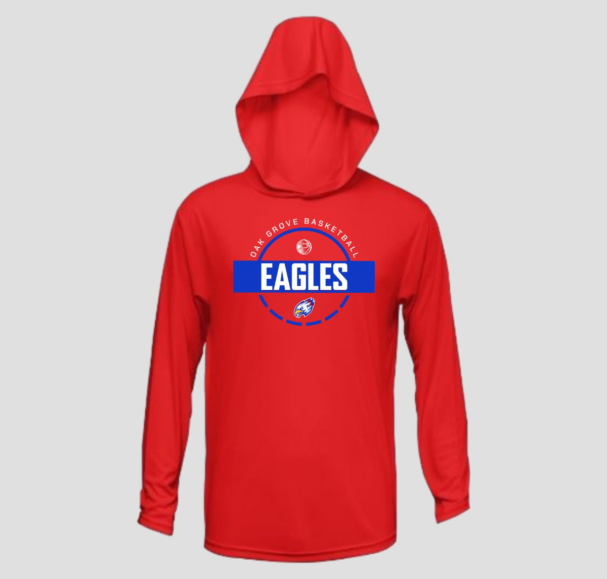 Oak Grove Basketball Long Sleeve Hooded Performance/Shooting Shirt
