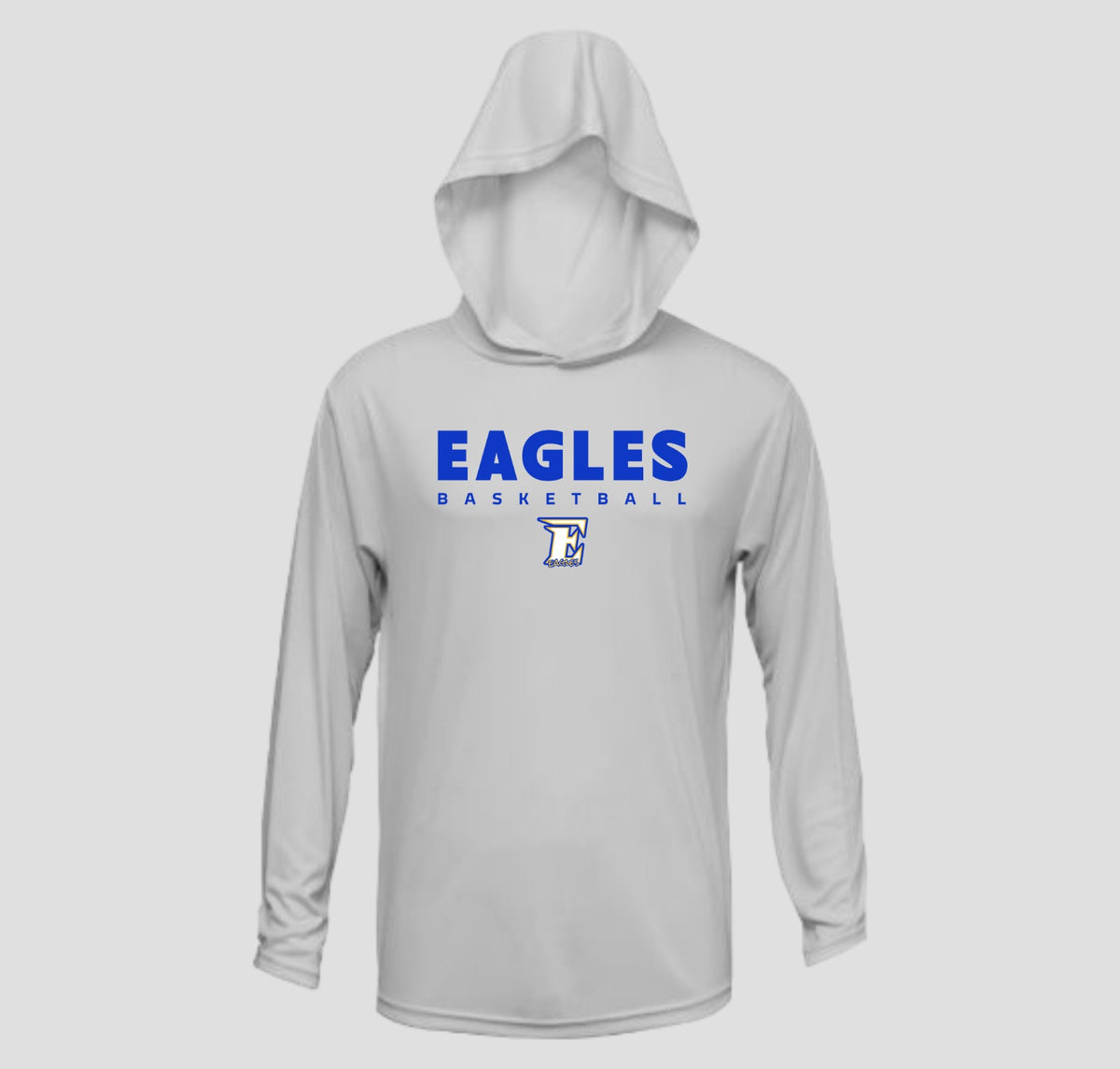 Etowah Eagles Basketball Long Sleeve Hooded Performance/Shooting Shirt