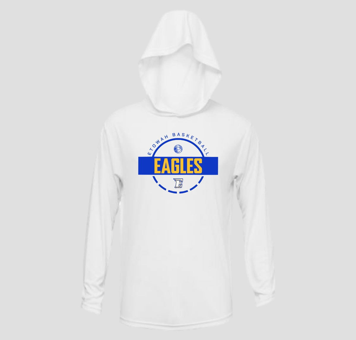 Etowah Eagles Basketball Long Sleeve Hooded Performance/Shooting Shirt