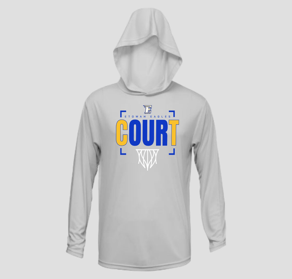 Etowah Eagles Basketball Long Sleeve Hooded Performance/Shooting Shirt
