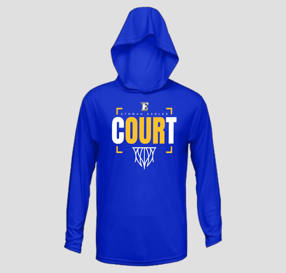Etowah Eagles Basketball Long Sleeve Hooded Performance/Shooting Shirt