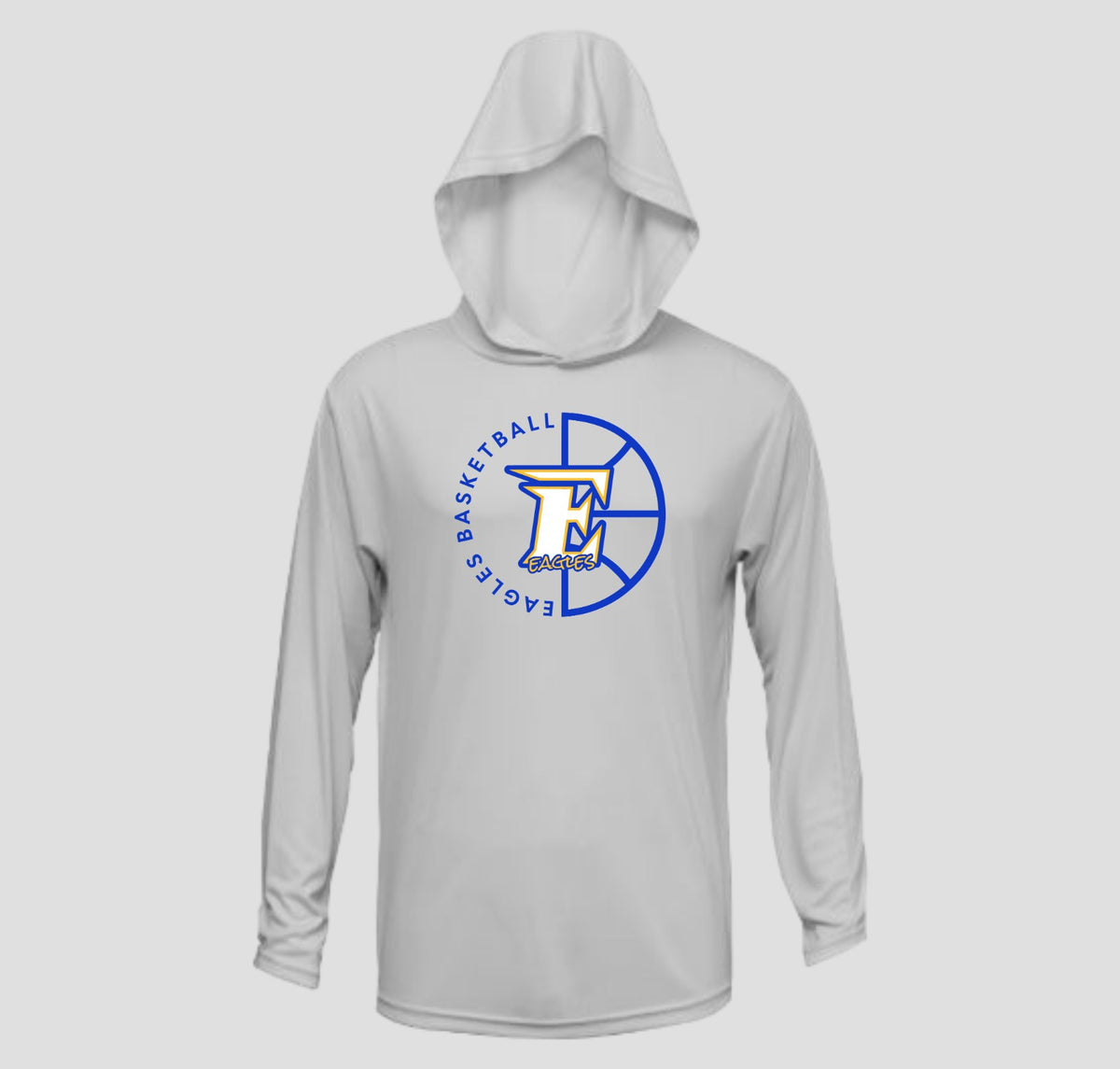 Etowah Eagles Basketball Long Sleeve Hooded Performance/Shooting Shirt
