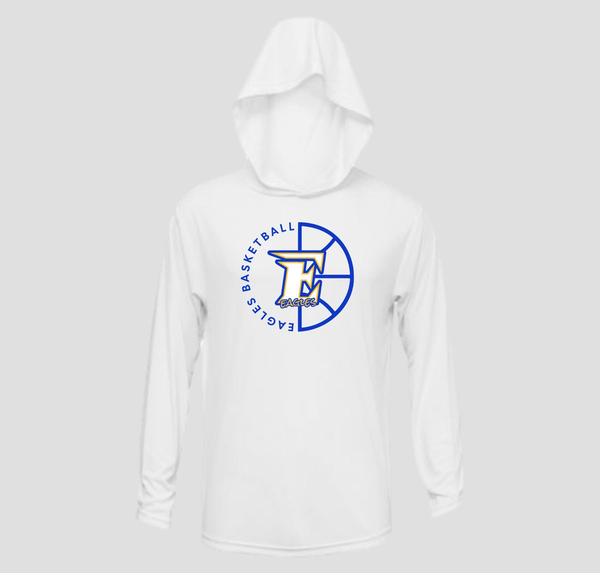 Etowah Eagles Basketball Long Sleeve Hooded Performance/Shooting Shirt