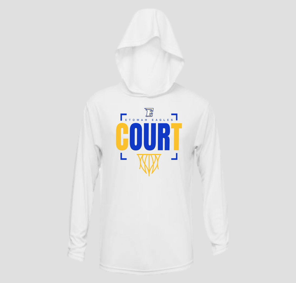 Etowah Eagles Basketball Long Sleeve Hooded Performance/Shooting Shirt