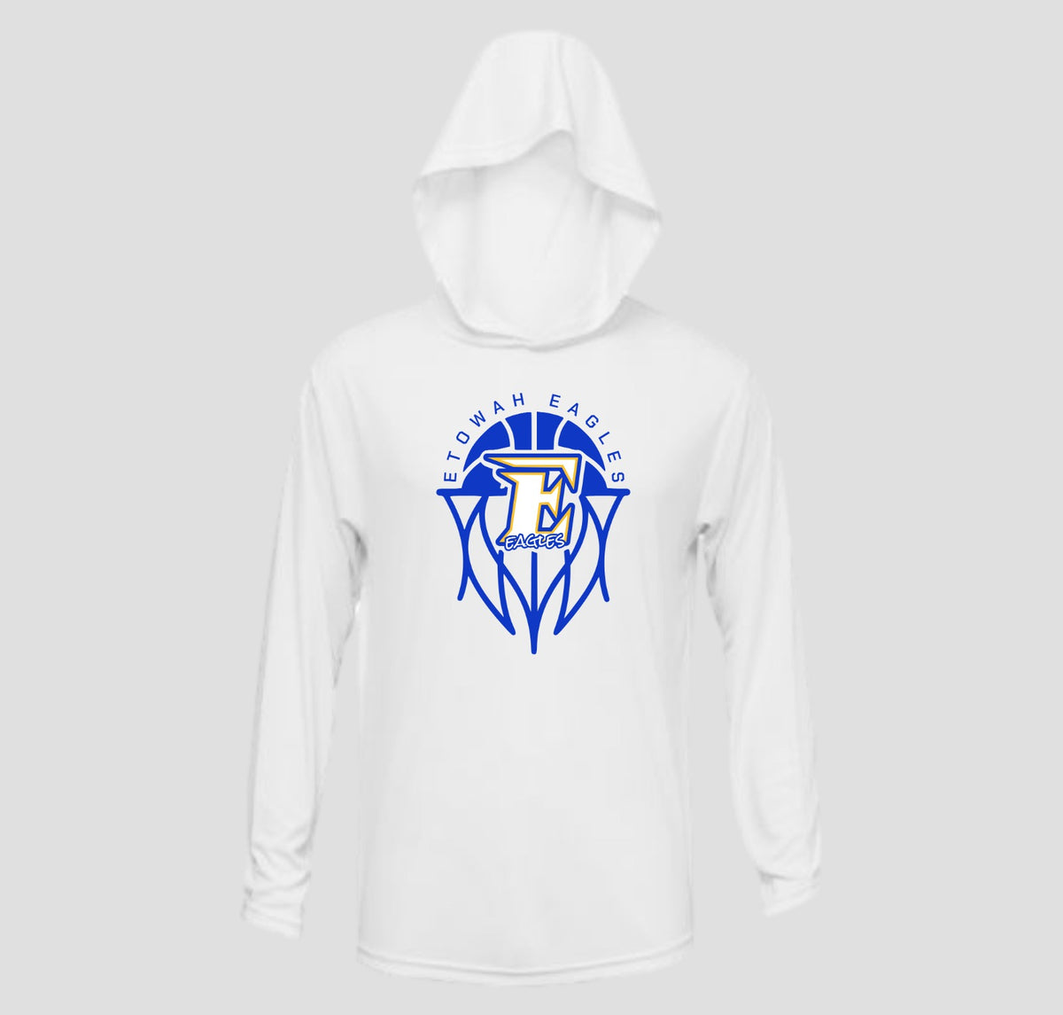 Etowah Eagles Basketball Long Sleeve Hooded Performance/Shooting Shirt