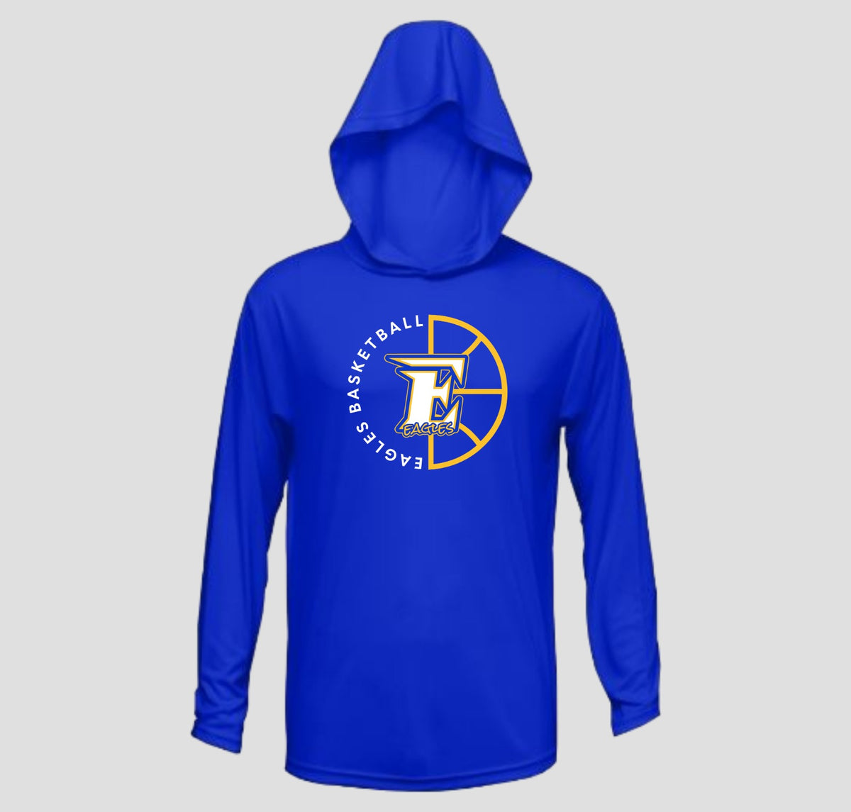 Etowah Eagles Basketball Long Sleeve Hooded Performance/Shooting Shirt