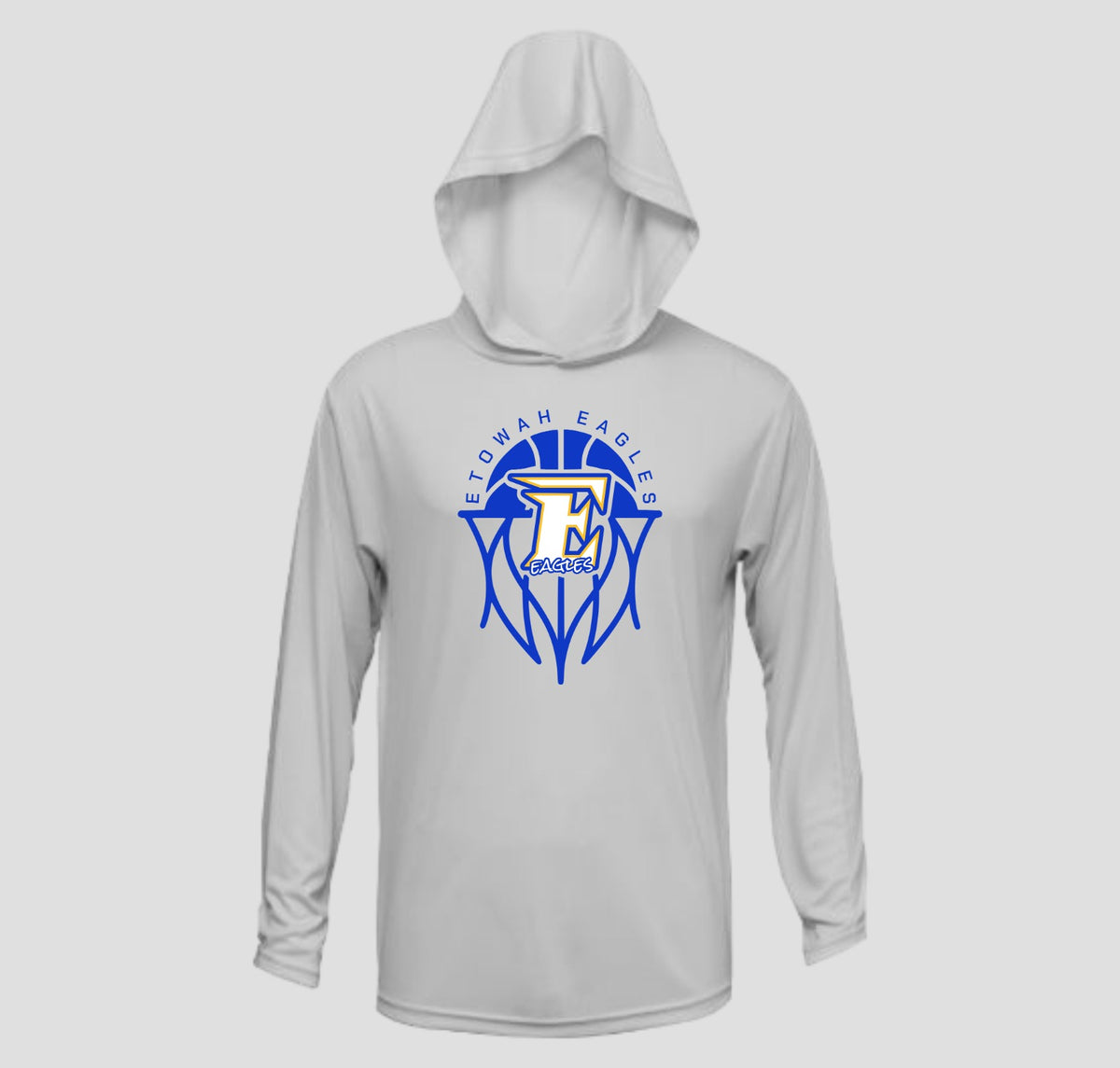 Etowah Eagles Basketball Long Sleeve Hooded Performance/Shooting Shirt