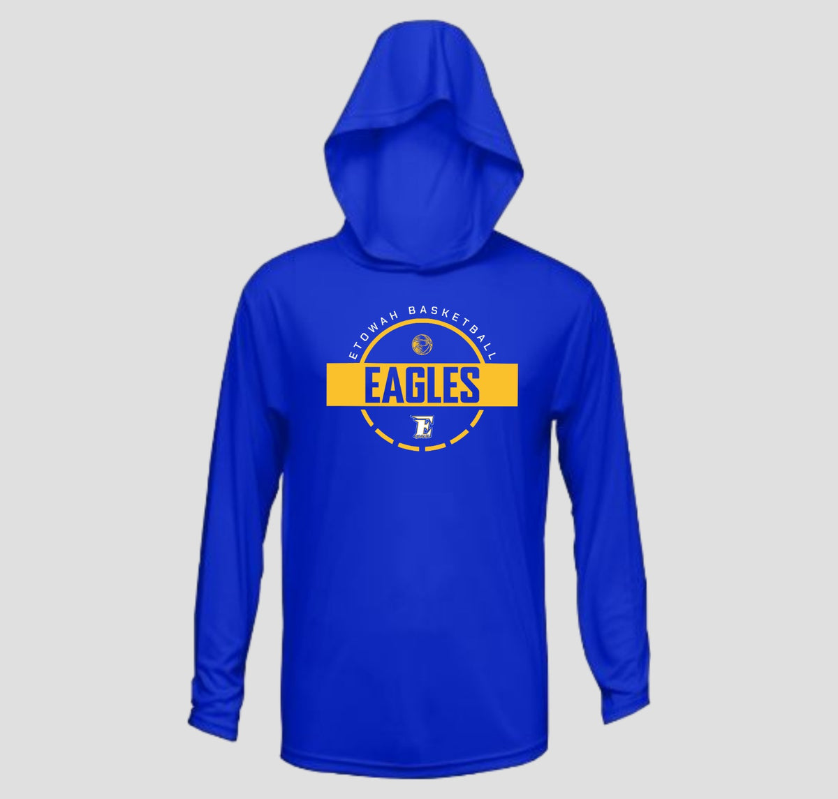 Etowah Eagles Basketball Long Sleeve Hooded Performance/Shooting Shirt