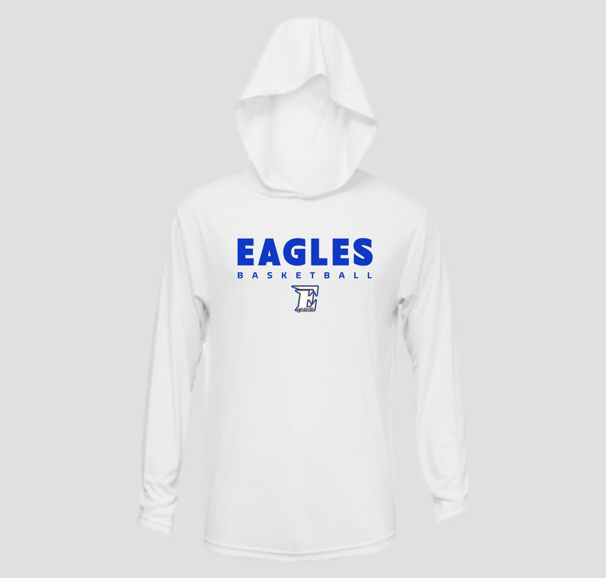 Etowah Eagles Basketball Long Sleeve Hooded Performance/Shooting Shirt