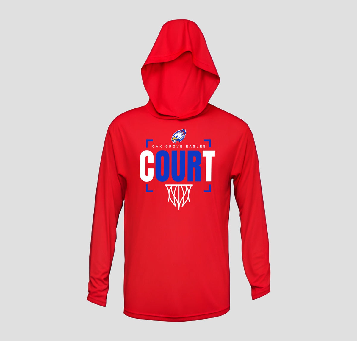 Oak Grove Basketball Long Sleeve Hooded Performance/Shooting Shirt