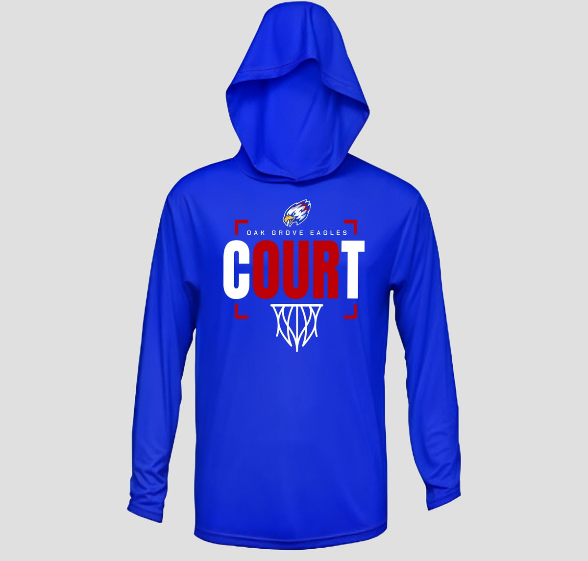 Oak Grove Basketball Long Sleeve Hooded Performance/Shooting Shirt