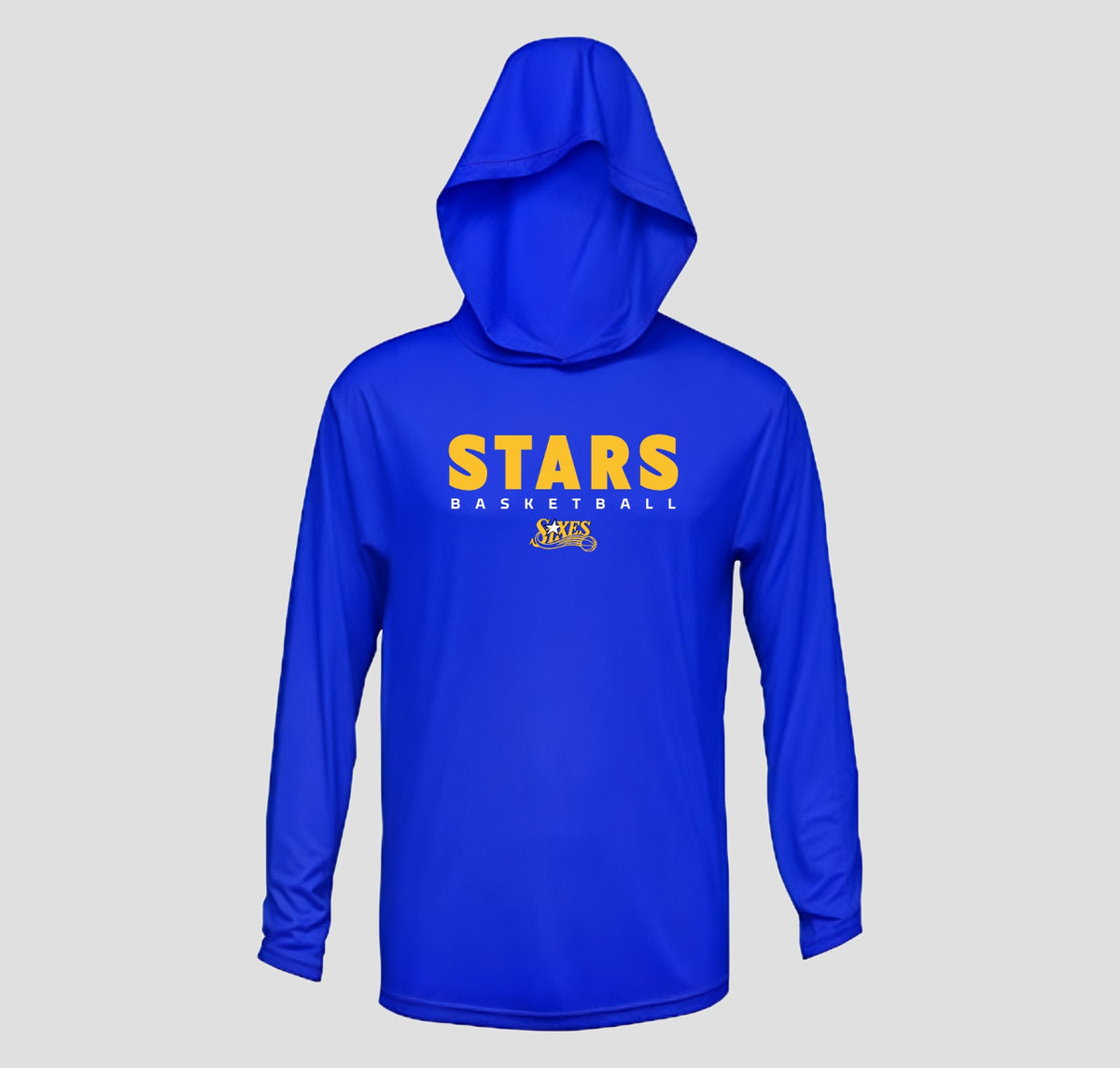 Sixes Stars Basketball Long Sleeve Hooded Performance/Shooting Shirt