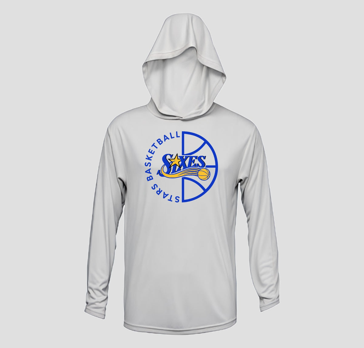 Sixes Stars Basketball Long Sleeve Hooded Performance/Shooting Shirt