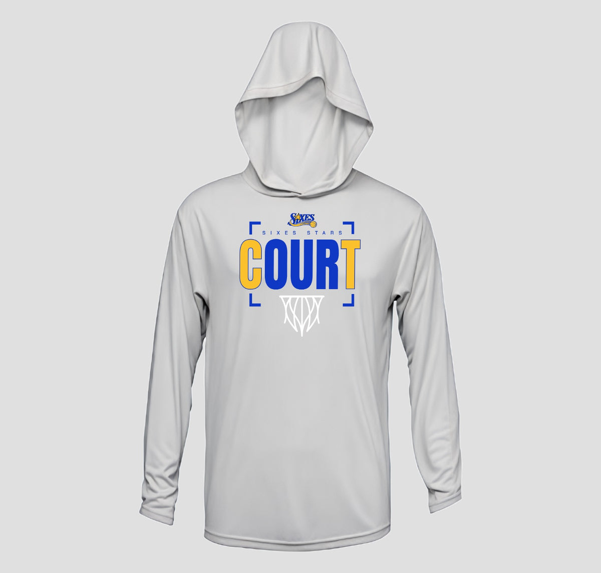 Sixes Stars Basketball Long Sleeve Hooded Performance/Shooting Shirt