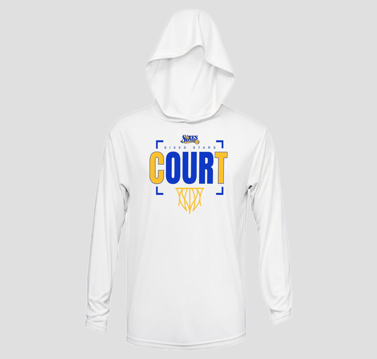 Sixes Stars Basketball Long Sleeve Hooded Performance/Shooting Shirt