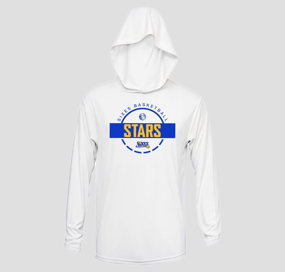 Sixes Stars Basketball Long Sleeve Hooded Performance/Shooting Shirt