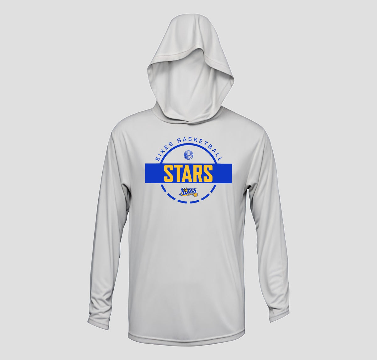 Sixes Stars Basketball Long Sleeve Hooded Performance/Shooting Shirt