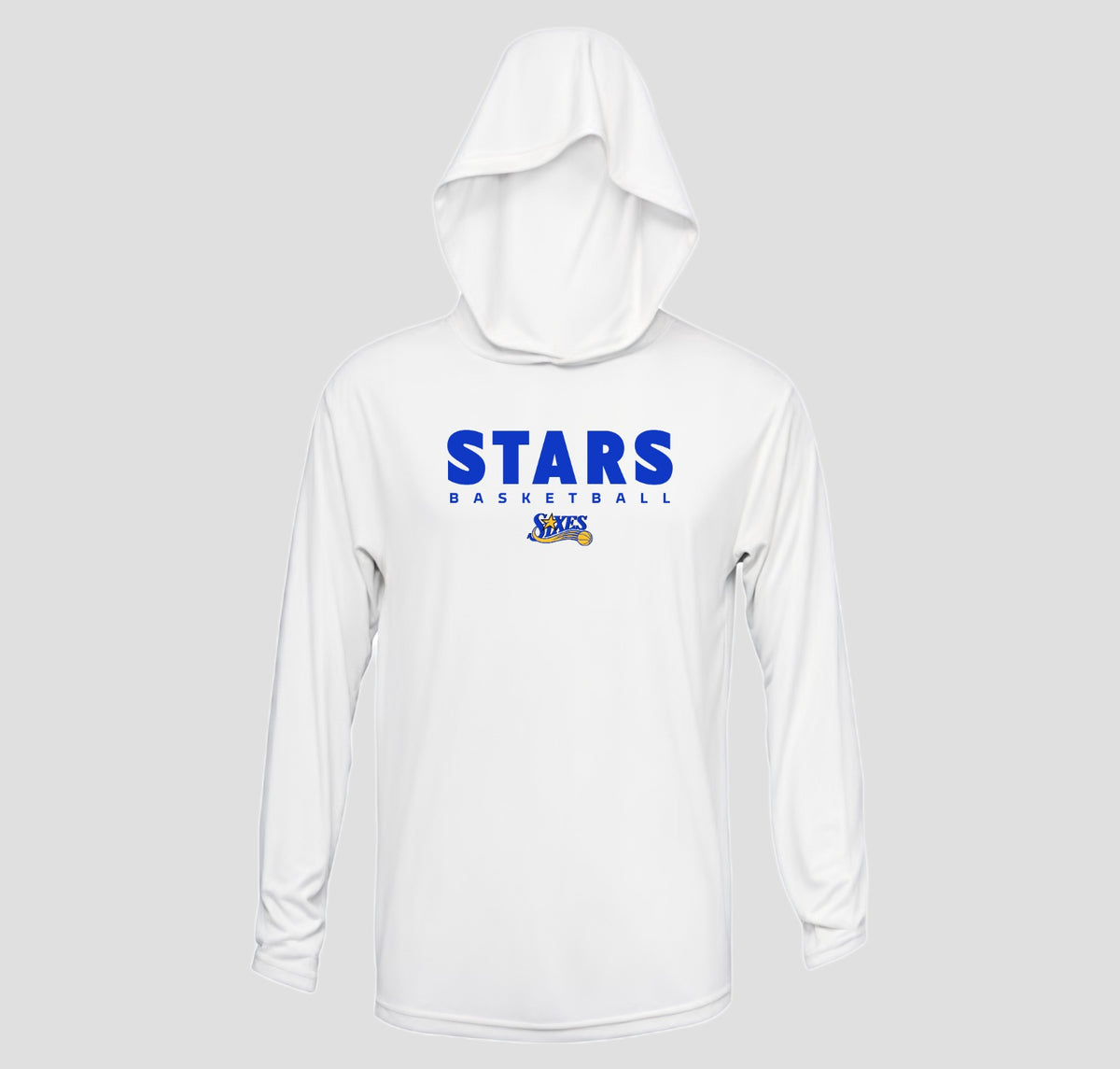 Sixes Stars Basketball Long Sleeve Hooded Performance/Shooting Shirt
