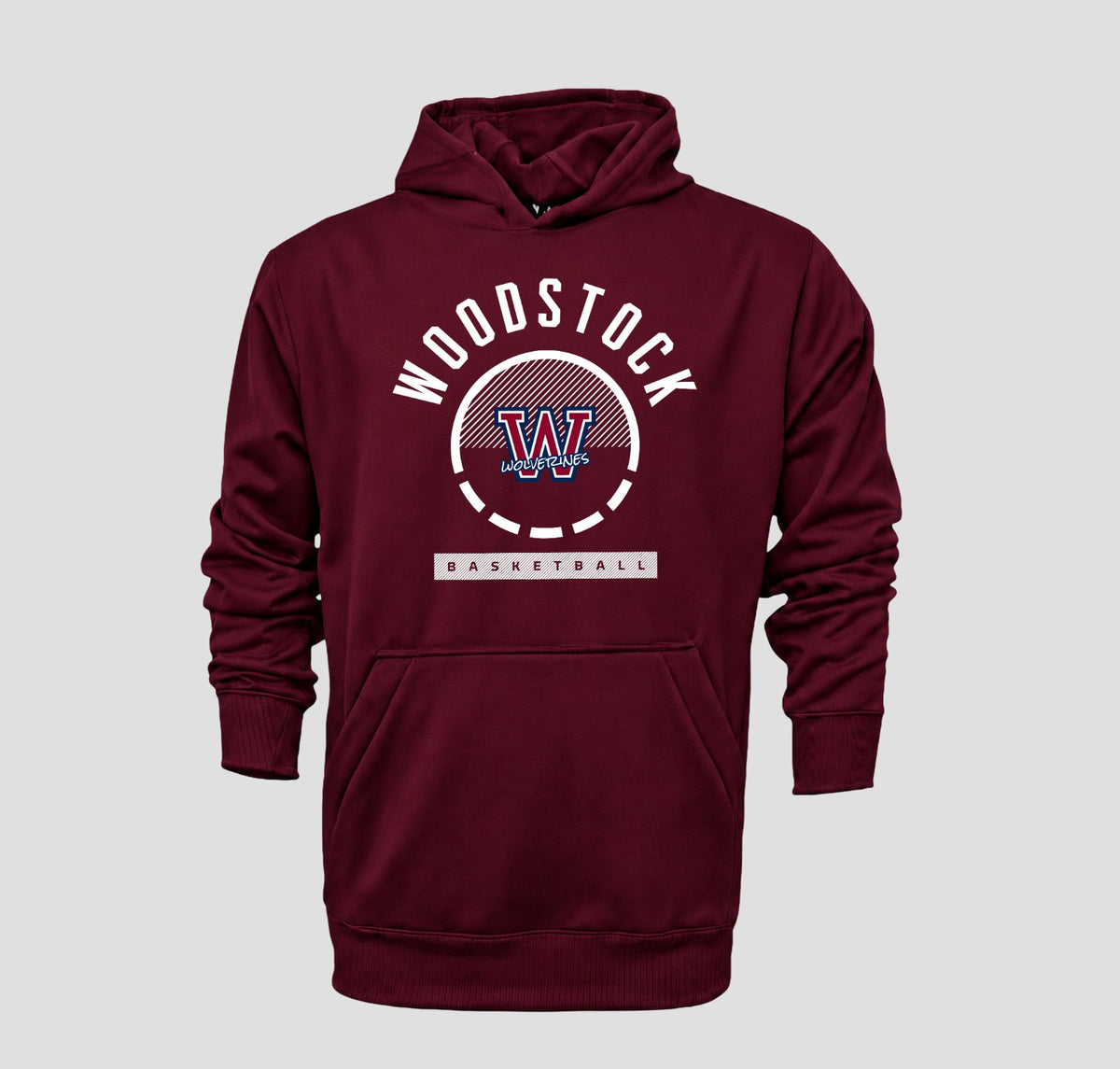 2026-2027 CYB On Court Woodstock Wolverines Performance Fleece Hoodie