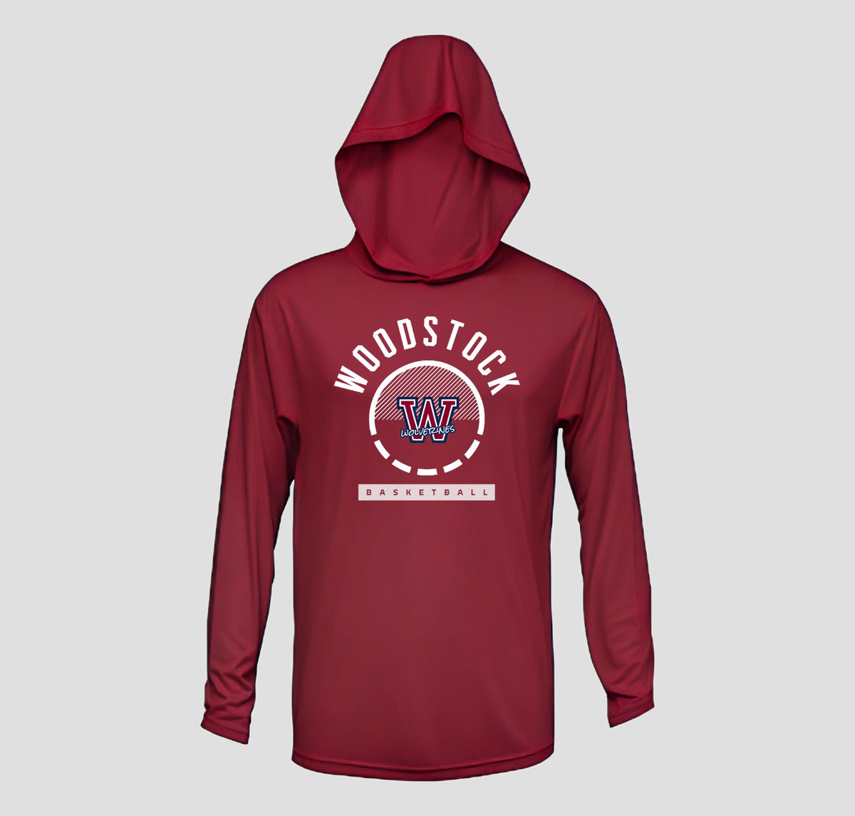 2026-2027 CYB On Court Woodstock Wolverines Hooded Long Sleeve Shooting Shirt