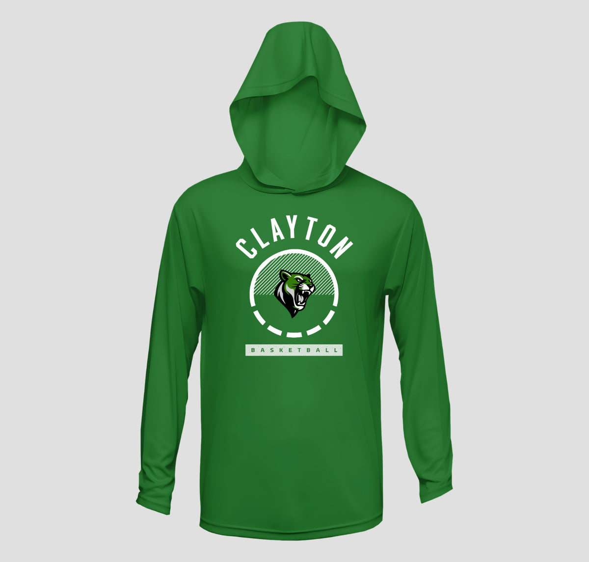 2026-2027 CYB On Court Clayton Cougars Basketball Hooded Long Sleeve Shooting Shirt