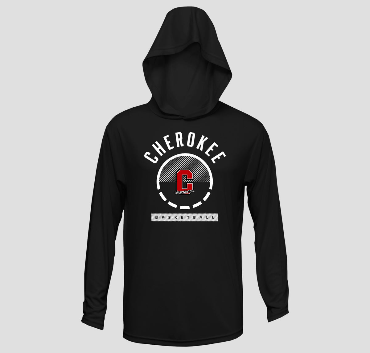 2026-2027 CYB On Court Cheokee Warriors Hooded Long Sleeve Shooting Shirt