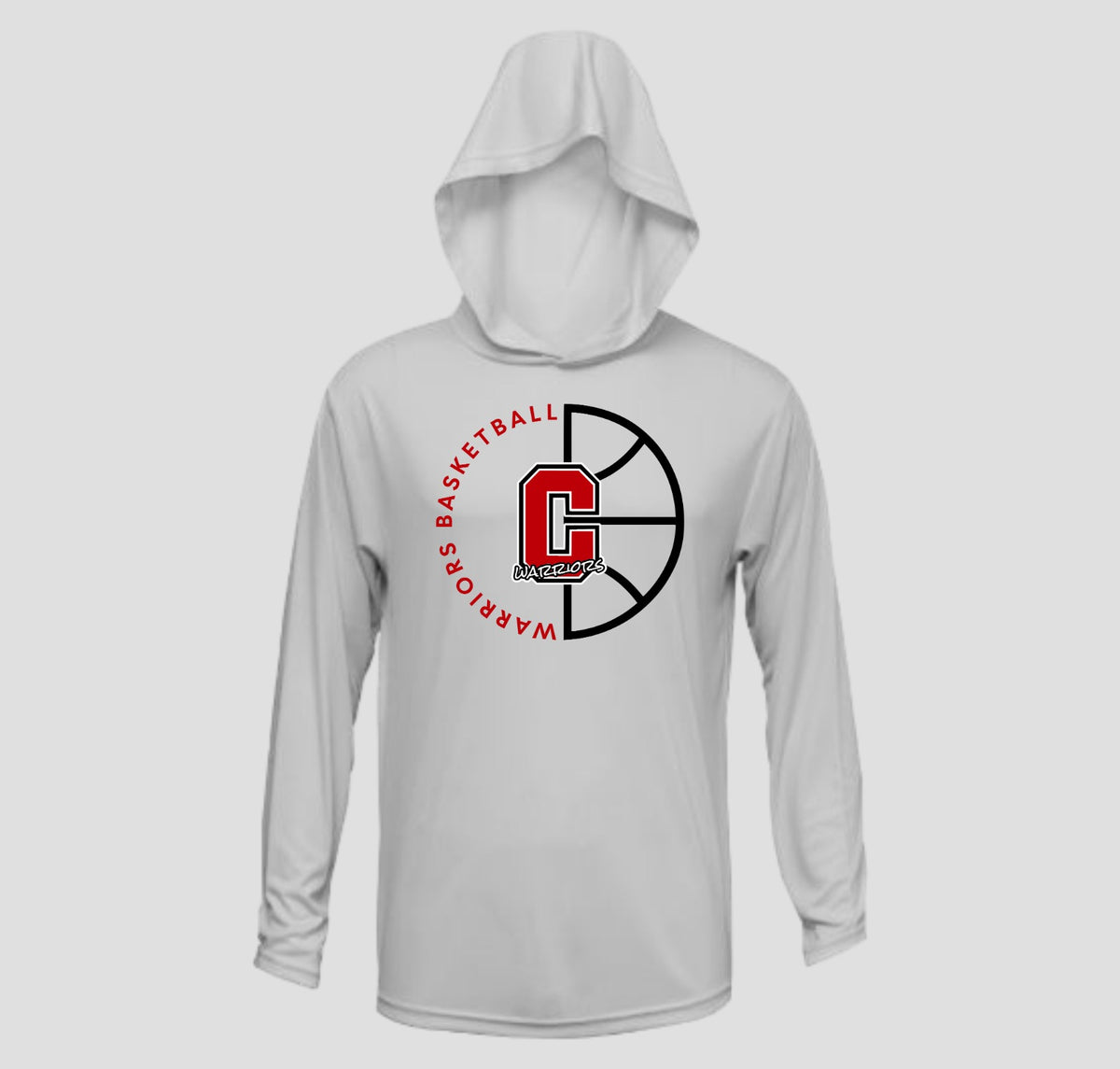 Cherokee Warriors Basketball Long Hooded Sleeve Performance/Shooting Shirt