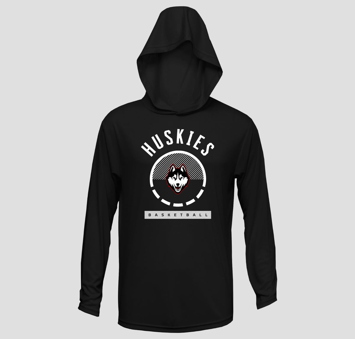 2026-2027 CYB On Court Hasty Huskies Basketball Hooded Long Sleeve Shooting Shirt
