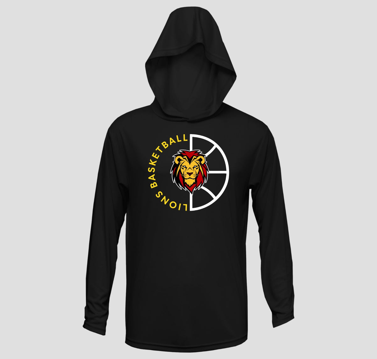 Liberty Lions Basketball Long Sleeve Hooded Performance/Shooting Shirt