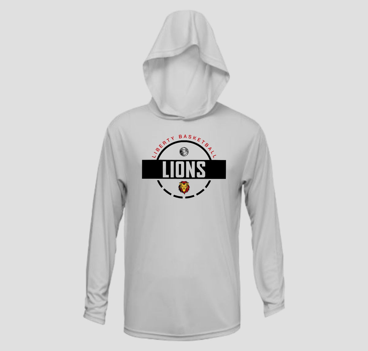 Liberty Lions Basketball Long Sleeve Hooded Performance/Shooting Shirt