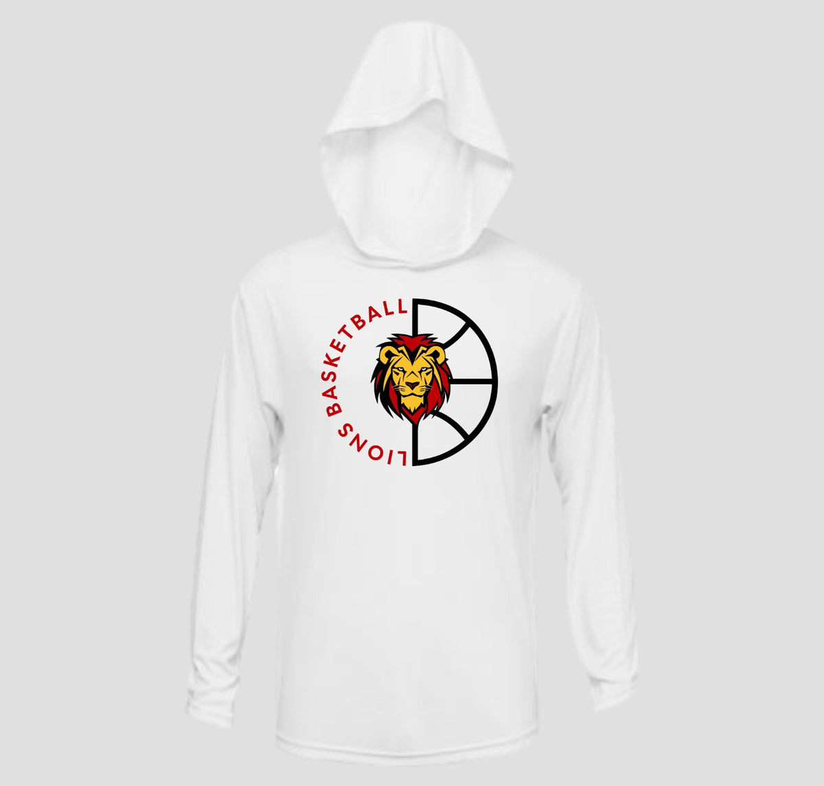 Liberty Lions Basketball Long Sleeve Hooded Performance/Shooting Shirt