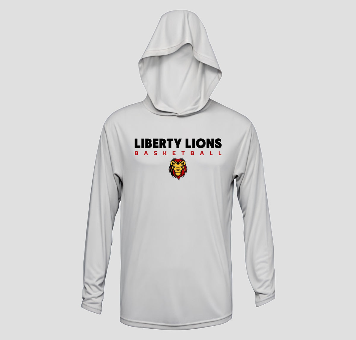 Liberty Lions Basketball Long Sleeve Hooded Performance/Shooting Shirt