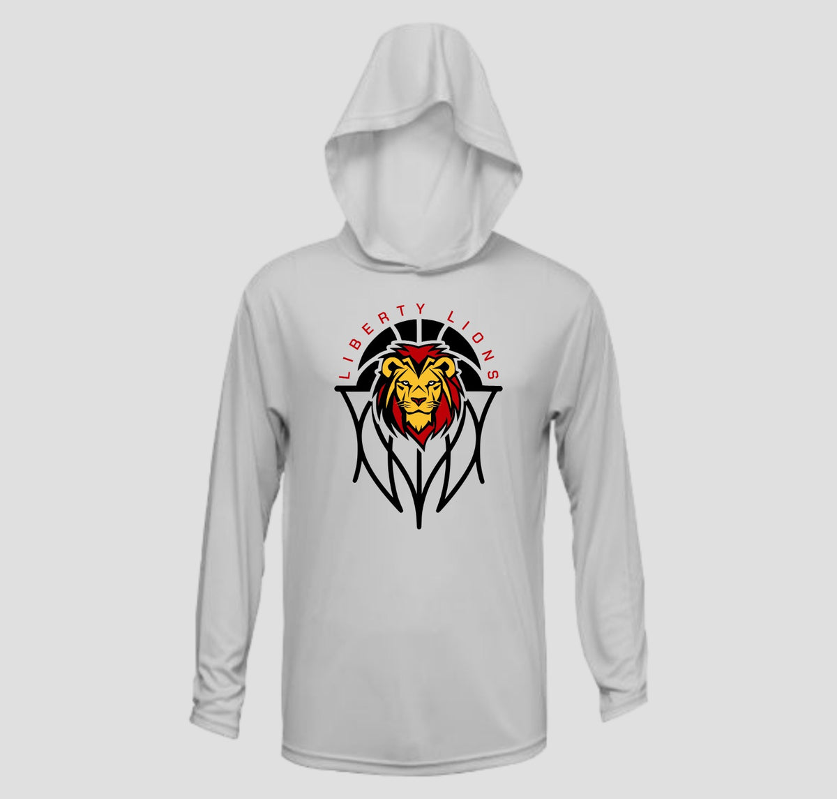 Liberty Lions Basketball Long Sleeve Hooded Performance/Shooting Shirt