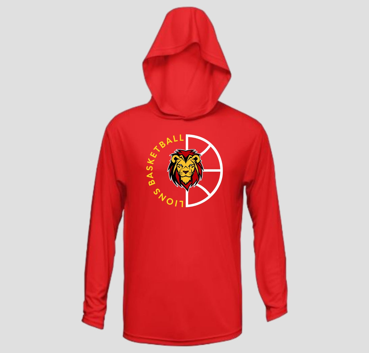 Liberty Lions Basketball Long Sleeve Hooded Performance/Shooting Shirt