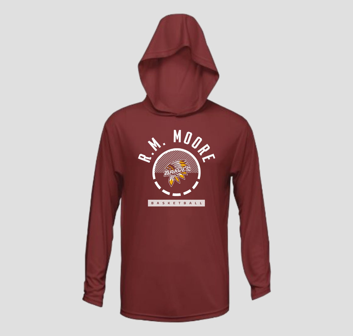 2026-2027 CYB On Court R.M. Moore Basketball Hooded Long Sleeve Shooting Shirt