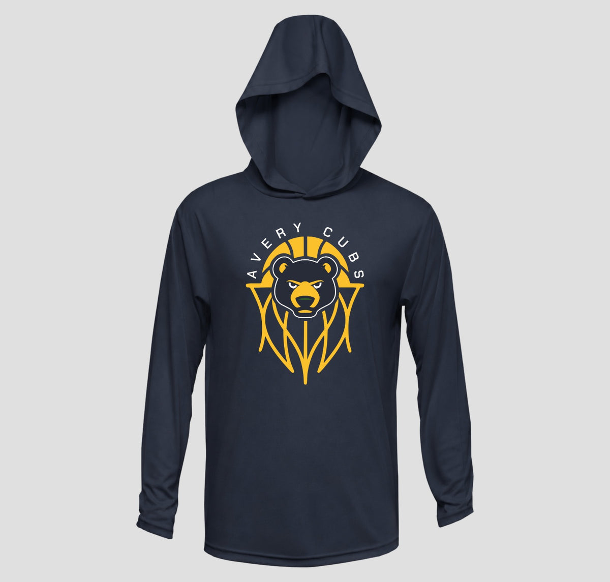 Avery Long Sleeve Hooded Performance/Shooting Shirt
