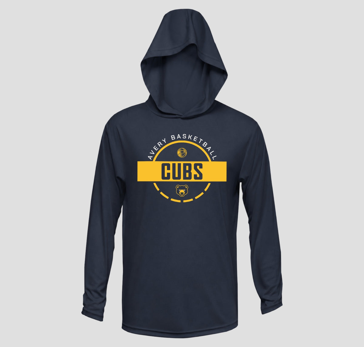Avery Long Sleeve Hooded Performance/Shooting Shirt