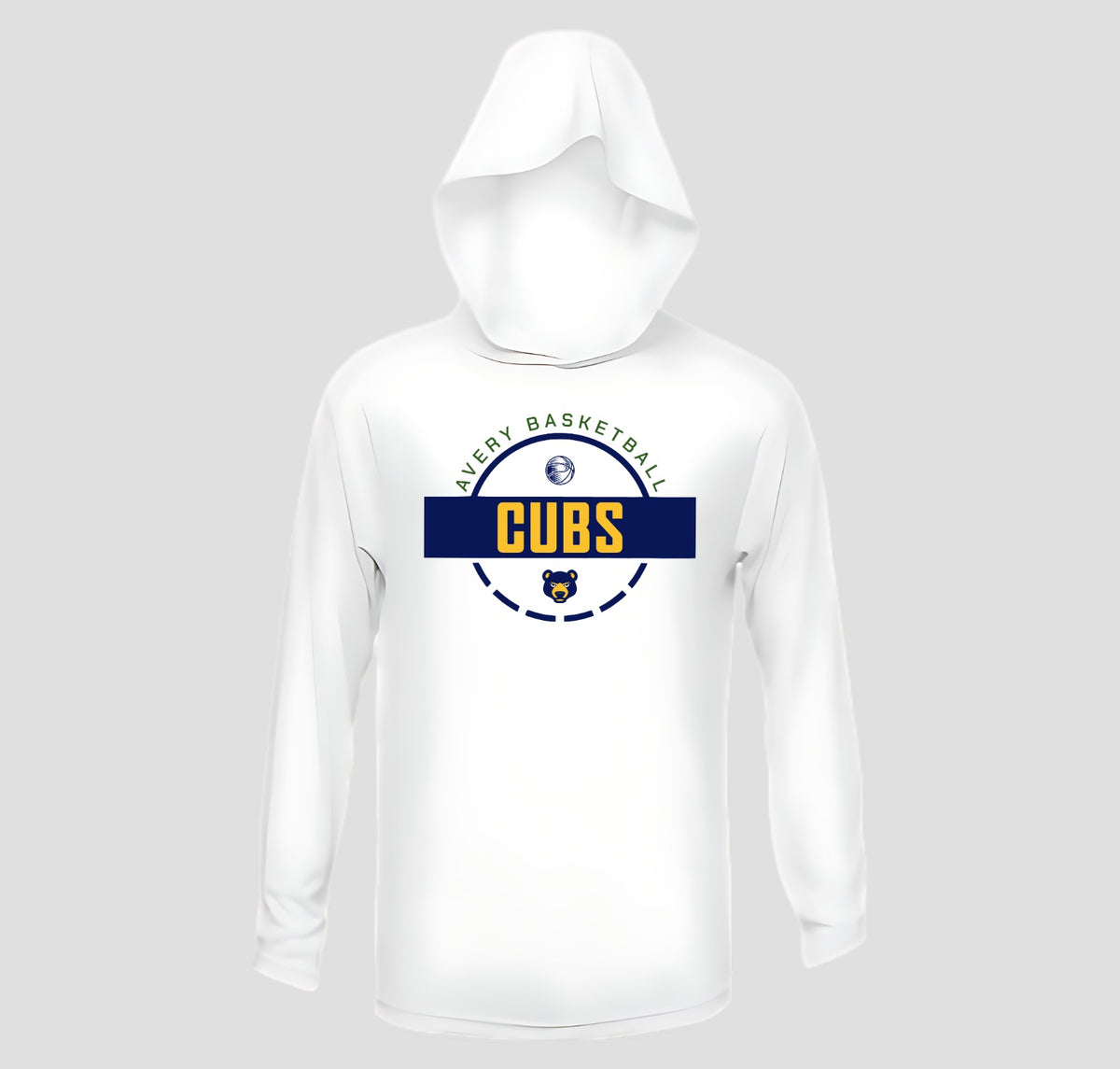 Avery Long Sleeve Hooded Performance/Shooting Shirt