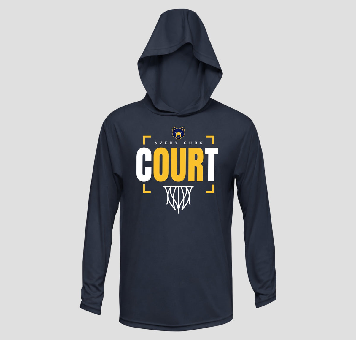 Avery Long Sleeve Hooded Performance/Shooting Shirt