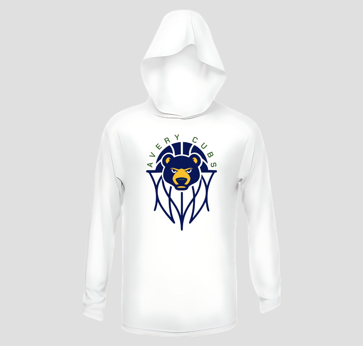 Avery Long Sleeve Hooded Performance/Shooting Shirt