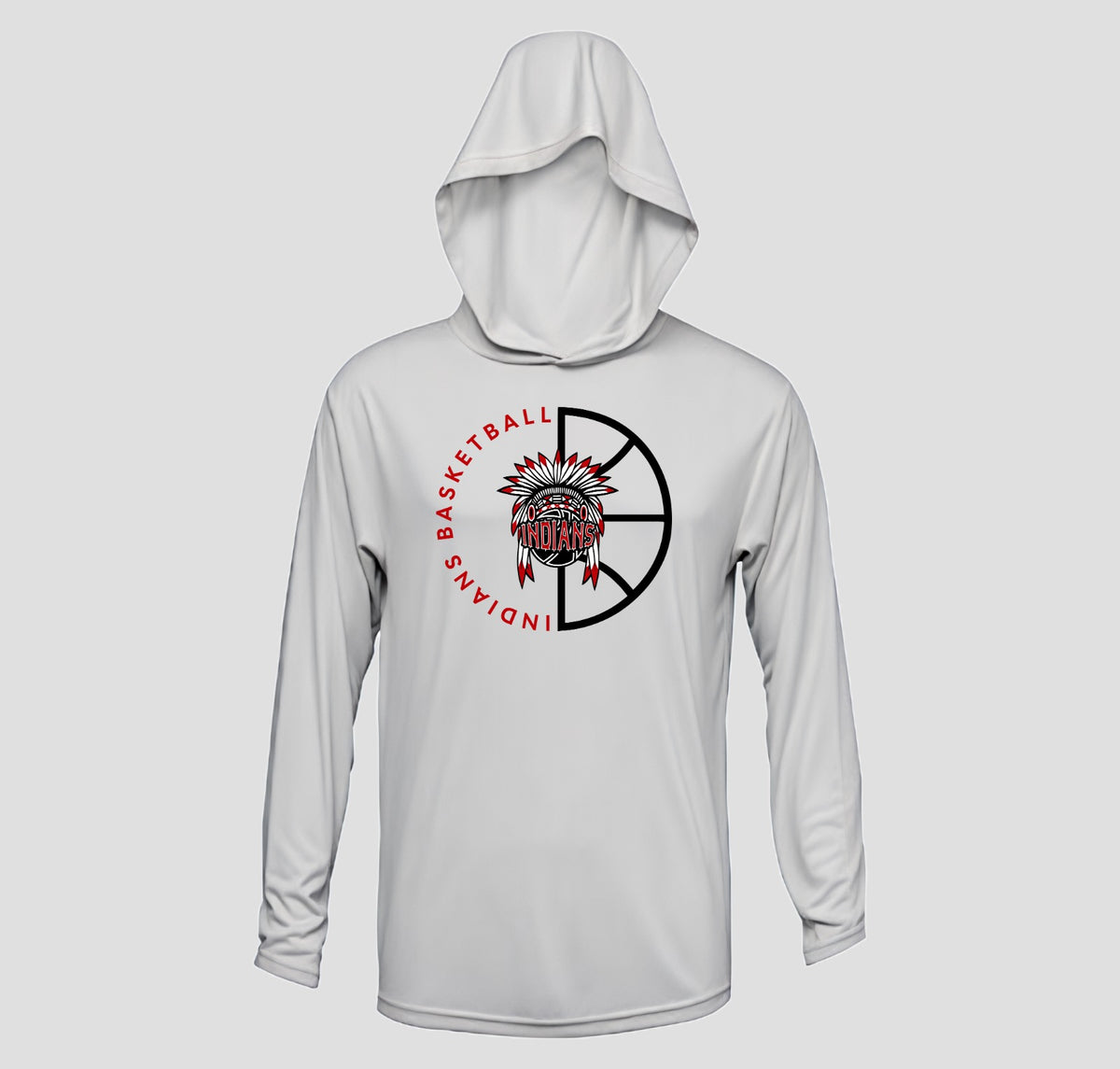 Ball Ground Basketball Long Sleeve Hooded Performance/Shooting Shirt