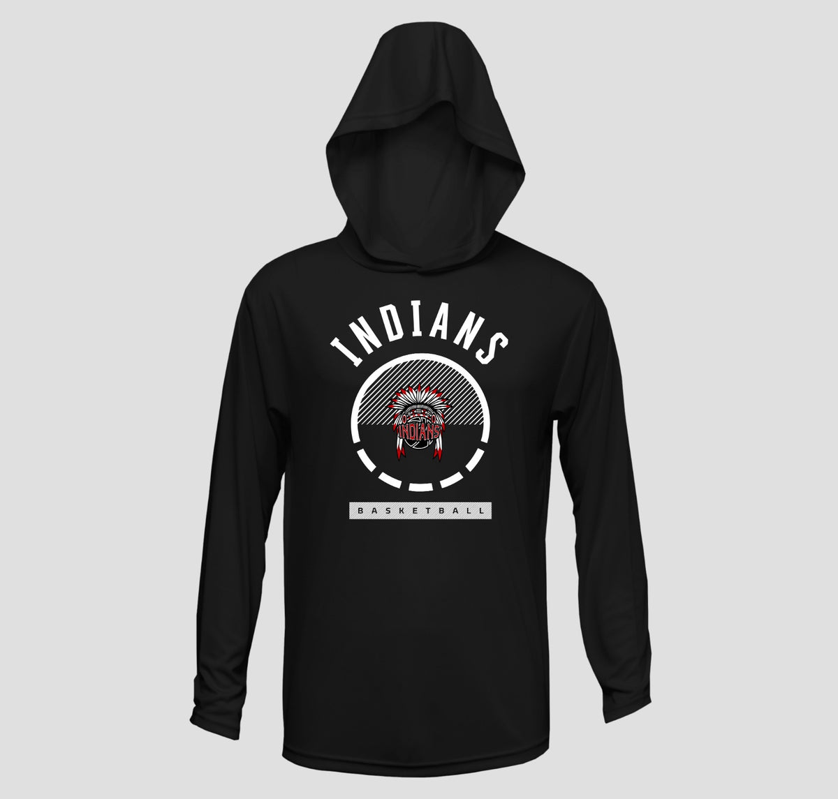 2026-2027 CYB On Court Ball Ground Basketball Hooded Long Sleeve Shooting Shirt