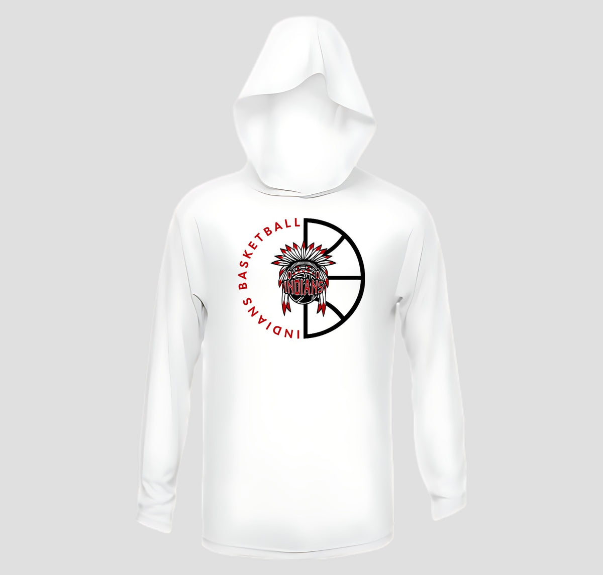 Ball Ground Basketball Long Sleeve Hooded Performance/Shooting Shirt