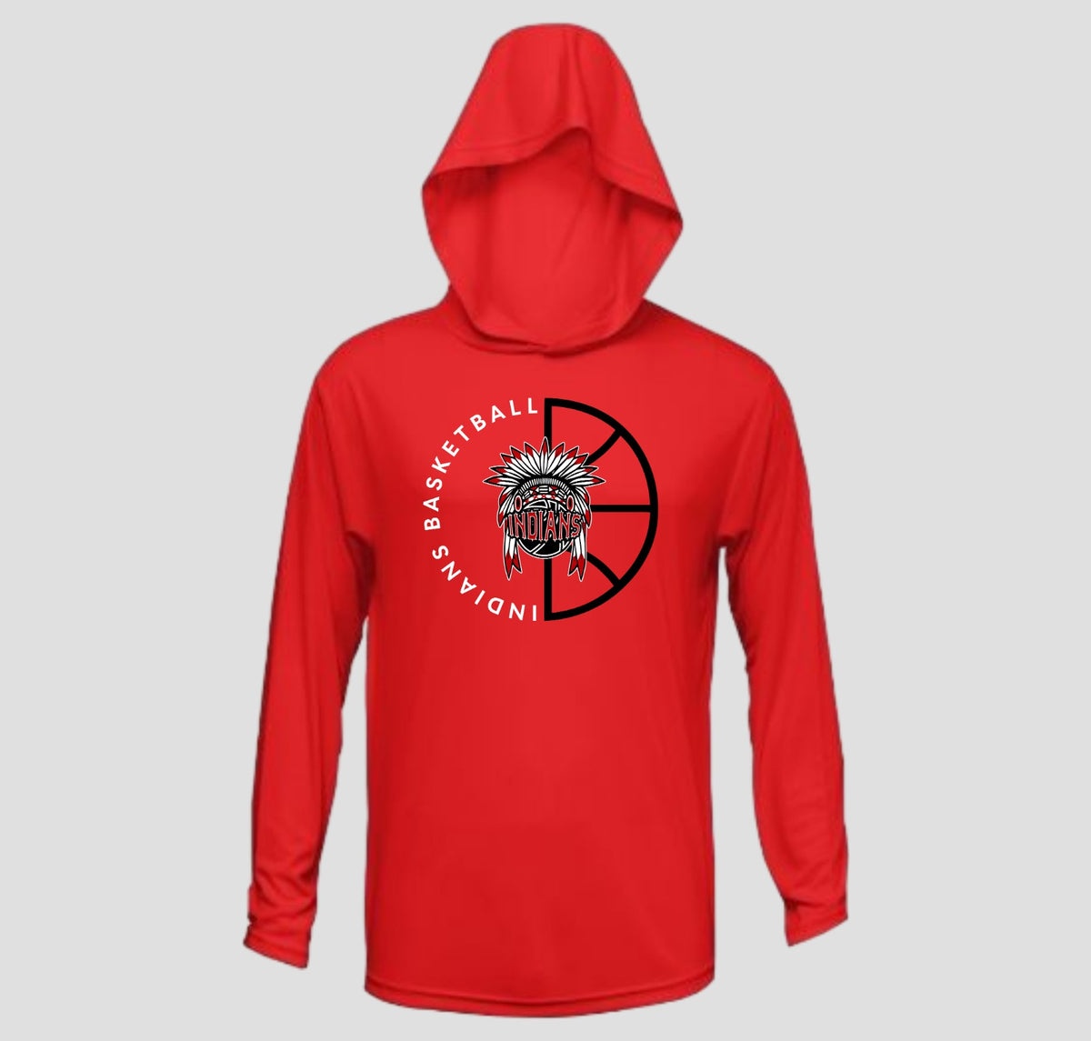 Ball Ground Basketball Long Sleeve Hooded Performance/Shooting Shirt