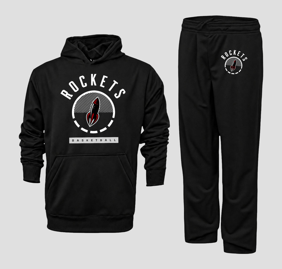 2026-2027 CYB On Court Free Home Rockets Performance Fleece Hoodie & Pants Set
